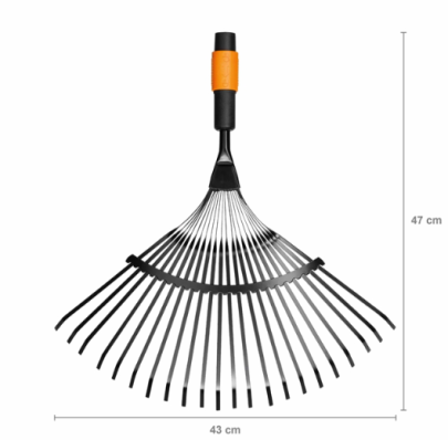 Граблі для збирання листя 22 зубців Fiskars QuikFit 135201 (1000644)