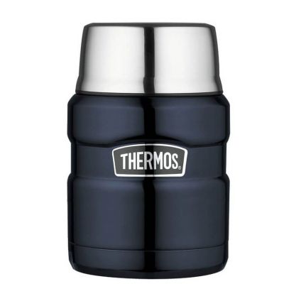 Термос для еды с ложкой 0.47L Thermos Stainless King Food Flask, Midnight Blue, 173020