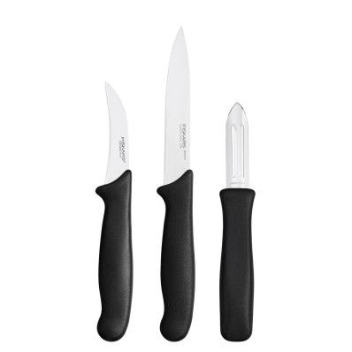 Набір кухонних ножів для овочів Fiskars Essential 3шт (1065600)