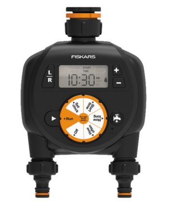 Таймер подачі води Fiskars для поливу на дві зони (1054792)