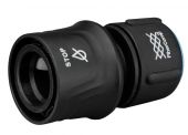 Конектор для шланга Fiskars FiberComp™ STOP 1/2”-5/8” (13-15 мм) з автостопом (1054789), фото 1