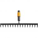 Граблі для ґрунту 16 зубів Fiskars QuikFit 135512 (1000654), фото 0