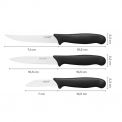 Набір кухонних ножів для овочів Fiskars Essential 3шт (1065584), фото 1