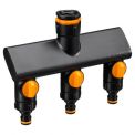 Трійник для крана Fiskars Comfort 3 виходи (1070578), фото 0