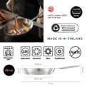 Пательня Fiskars All Steel Pure 28 см (1065628), фото 4