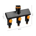Трійник для крана Fiskars Comfort 3 виходи (1070578), фото 1