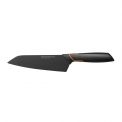 Кухонный нож Fiskars Santoku Edge поварской азиатский 17 см Black 1003097, фото 0
