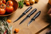 Набір кухонних ножів для овочів Fiskars Essential 3шт (1065584), фото 2