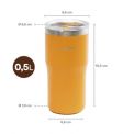 Термокружка Fiskars On-the-go 0.5 л, колір помаранчевий (1078761), фото 4