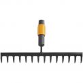 Граблі для ґрунту 14 зубів Fiskars QuikFit 135511 (1000653), фото 0