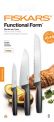 Набір кухонних ножів Fiskars Functional Form™ 3 шт 1057559, фото 0